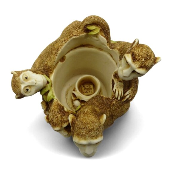 HARMONY KINGDOM Monkey Figurine Box Family Reunion Zookeepers Collection COA - Picture 7 of 9